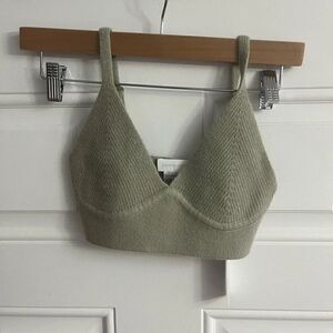 Jonathan Simkhai Knit  wool blend Bra Top NWT Size S